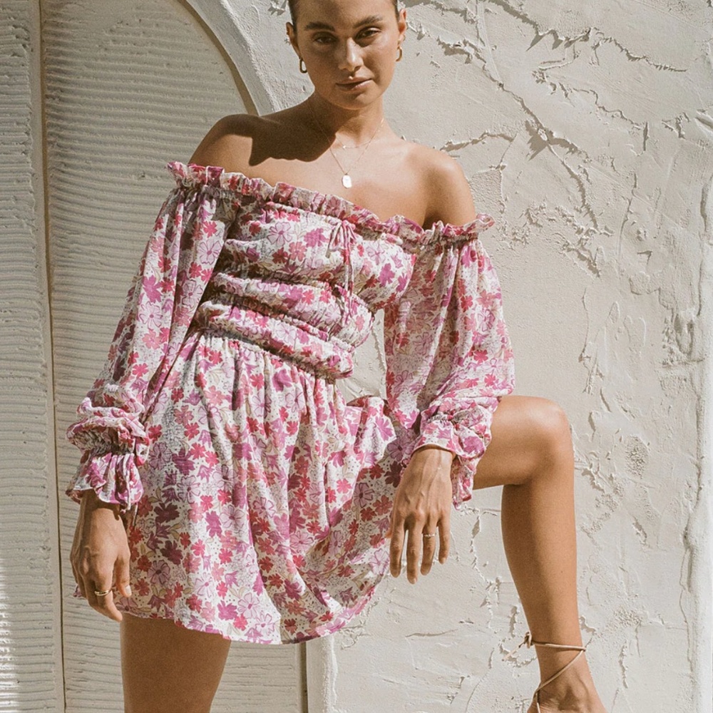 SABO SKIRT: Doja Off Shoulder Dress